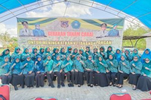 TP PKK Muna Barat Ikuti Gerakan Tanam Cabai Serentak Se-Provinsi Sulawesi Tenggara