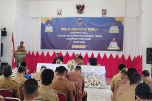 BAPPEDA Muna Barat Gelar Forum Konsultasi Publik Rancangan Awal Dokumen RKPD