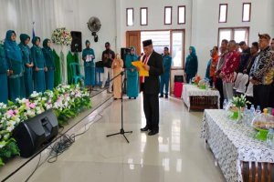 Pengukuhan Pj Ketua PKK dan PJ Ketua Dekranasda Kab. Muna Barat