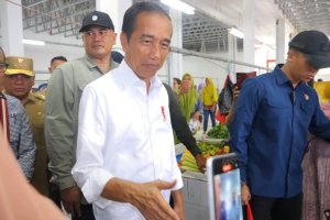 Presiden Jokowi Kunjungi Pasar Kambara Muna Barat