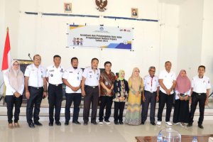 Tim Kantor Bahasa Sultra Sambangi Muna Barat Guna Sosialisasi dan Pengumpulan Data Akhir Pengutamaan Bahasa Negara Tahun 2024