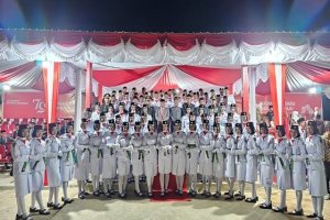 71 Siswa SMA Terpilih Dikukuhkan Sebagai Peserta Paskibraka Muna Barat  Tahun 2024